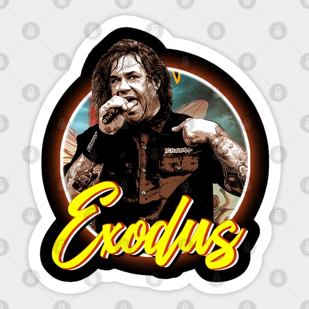 Thrash Legacy Exoduss Chronicles in Style Sticker by HOuseColorFULL